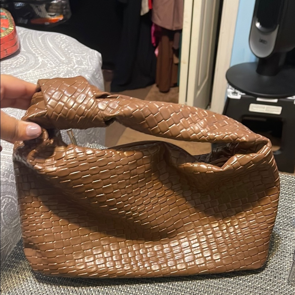 SHEIN Brown Woven Handbag